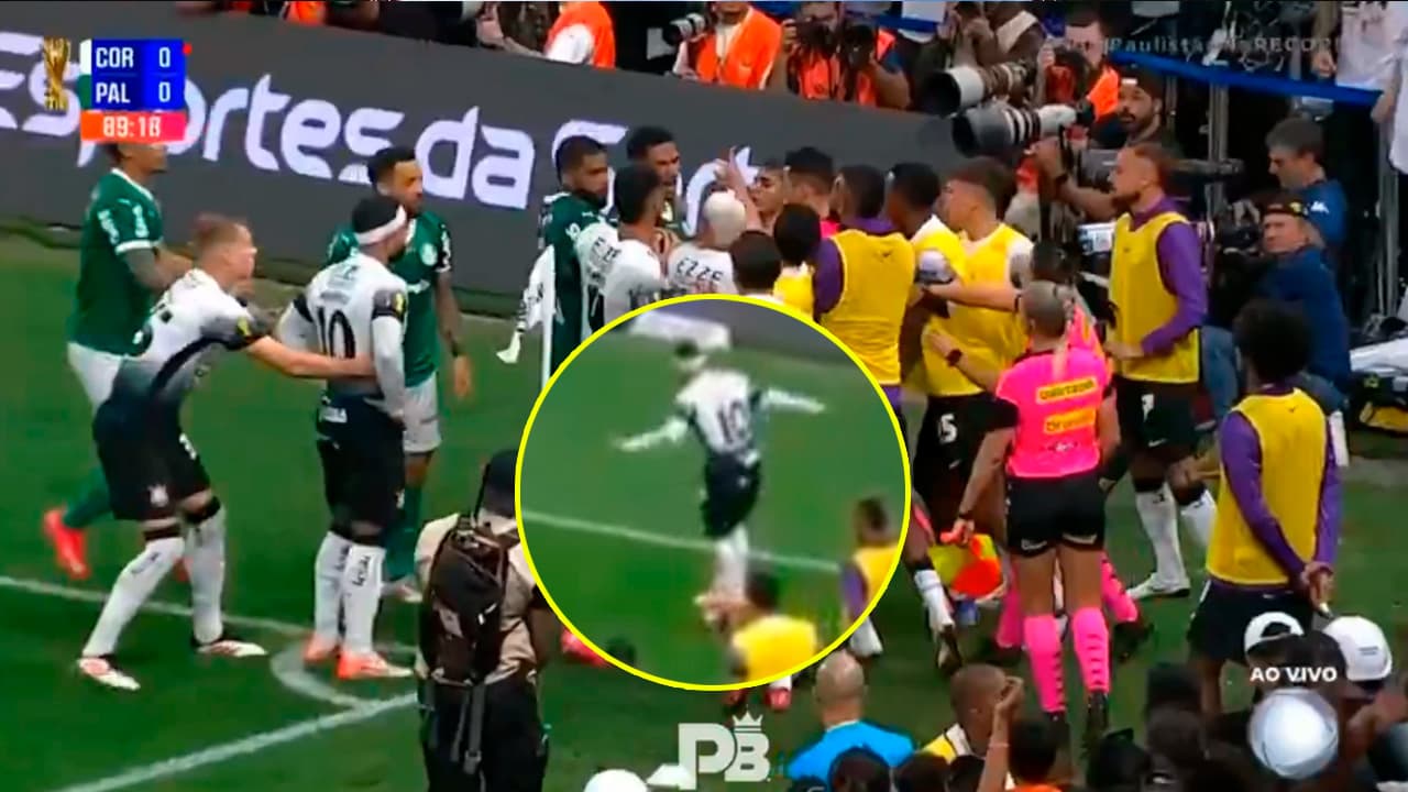 Memphis Depay provoca trifulca en final del campeonato paulista