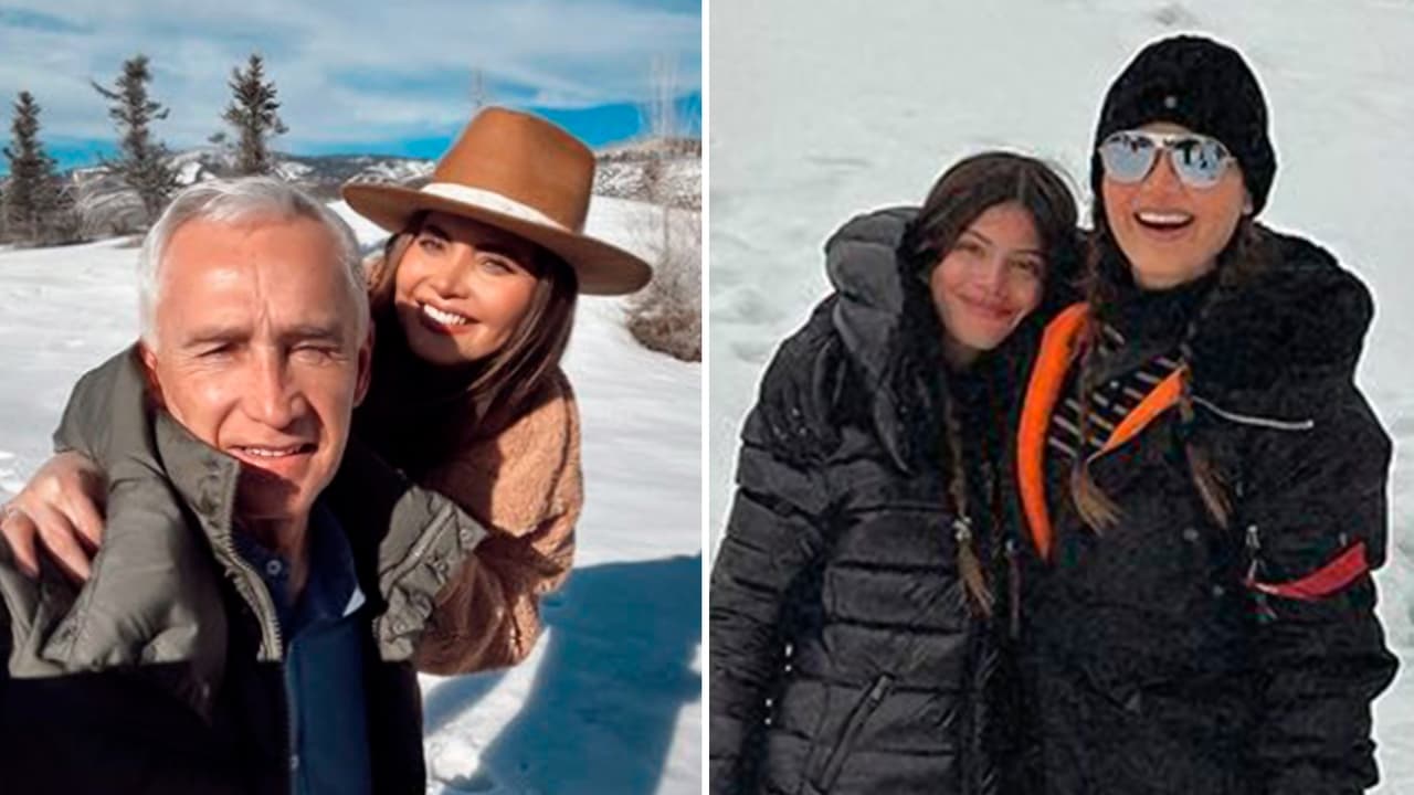 'Chiqui' Delgado y Jorge Ramos se escapan a la nieve en pleno 'spring break'