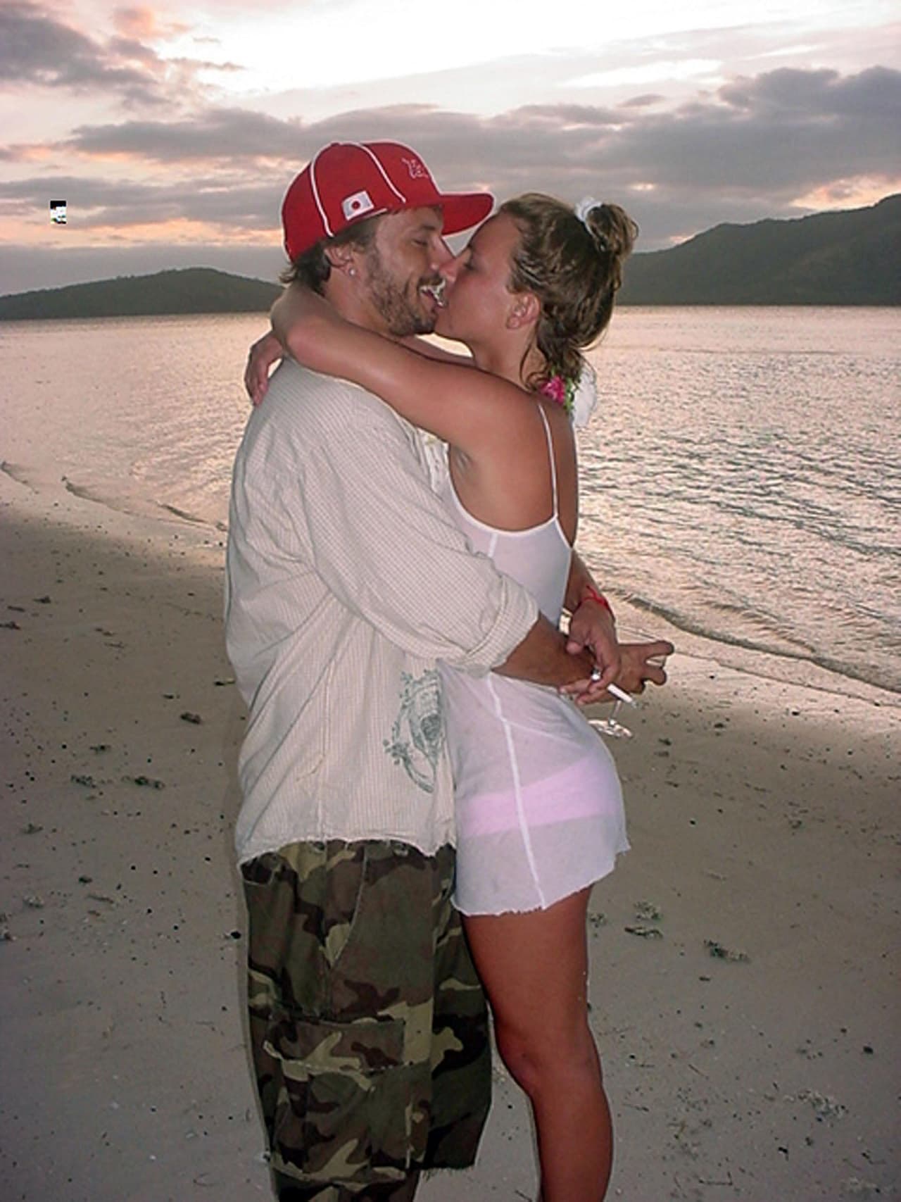 La parejita se refugió en el resort Turtle Island, en Fiji.