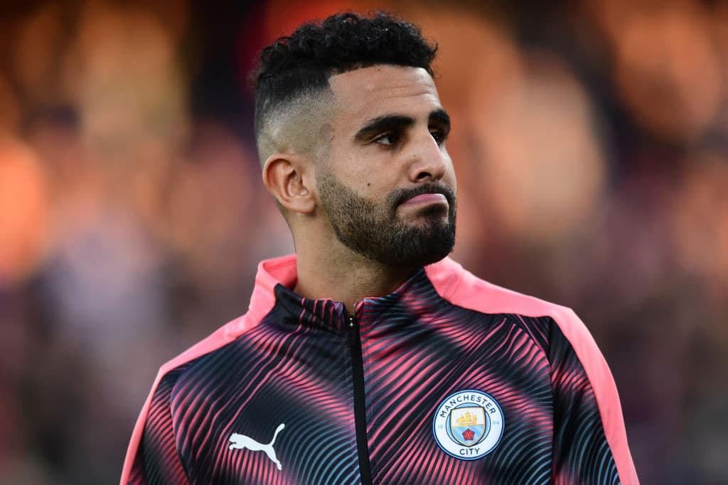 LONDON, ENGLAND - OCTOBER 19: Riyad Mahrez of Manchester City looks on prior to the Premier League match between Crystal Palace and Manchester City at Selhurst Park on October 19, 2019 in London, United Kingdom. (Photo by Alex Broadway/Getty Images)