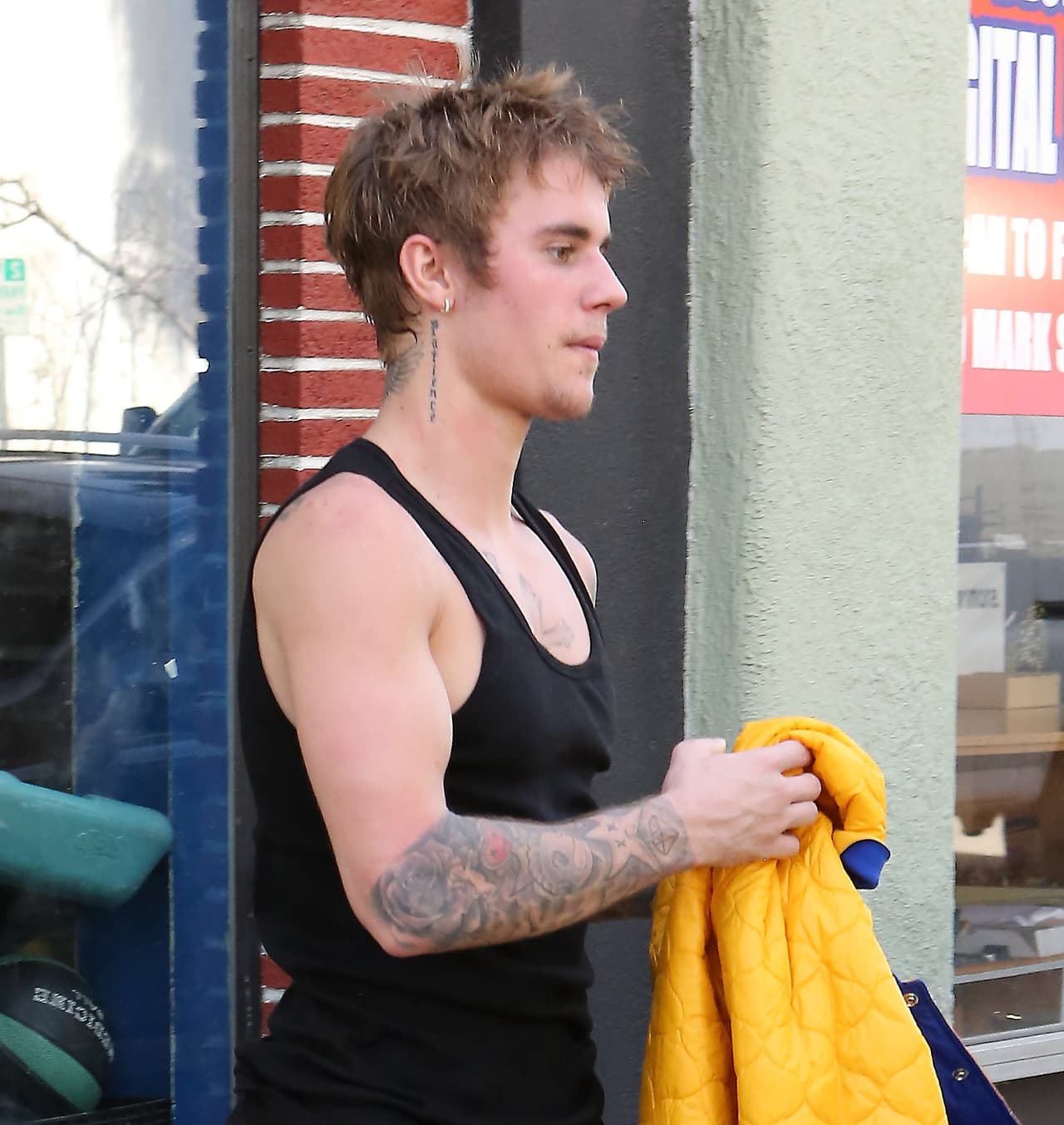 Justin Bieber tras clases de box