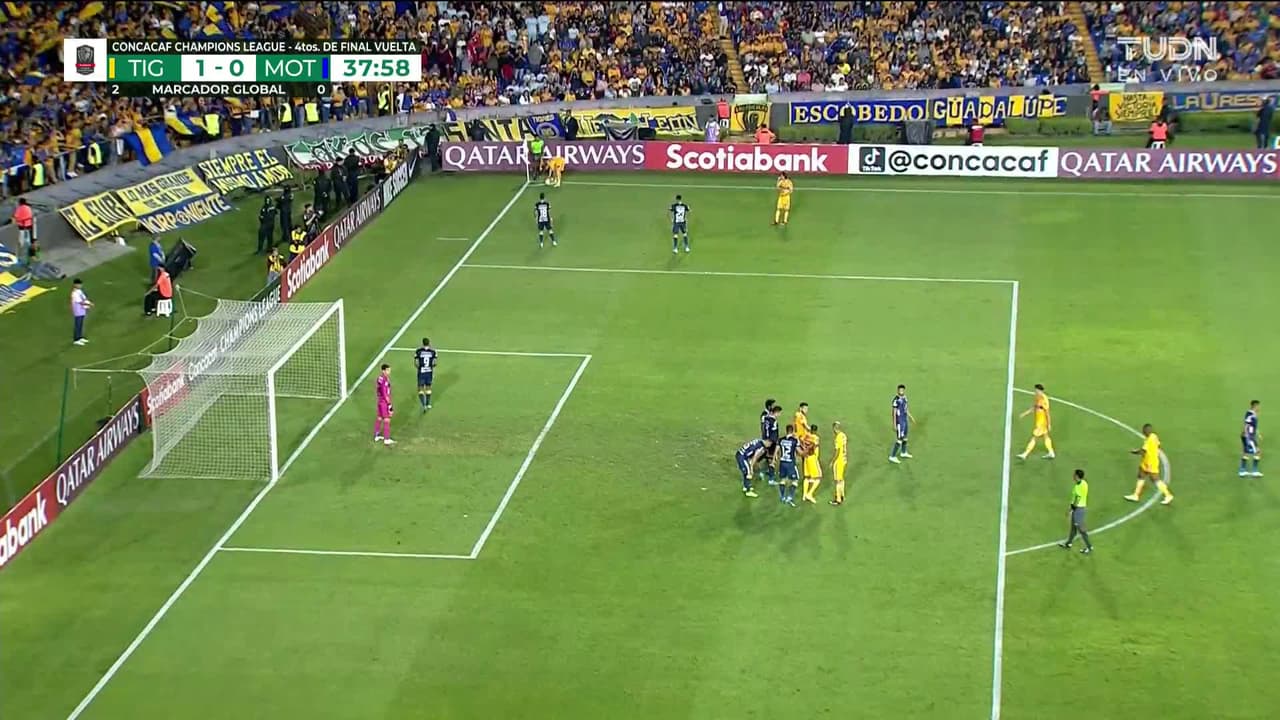 ¡TIRO ATAJADO! disparo por Nicolás López.