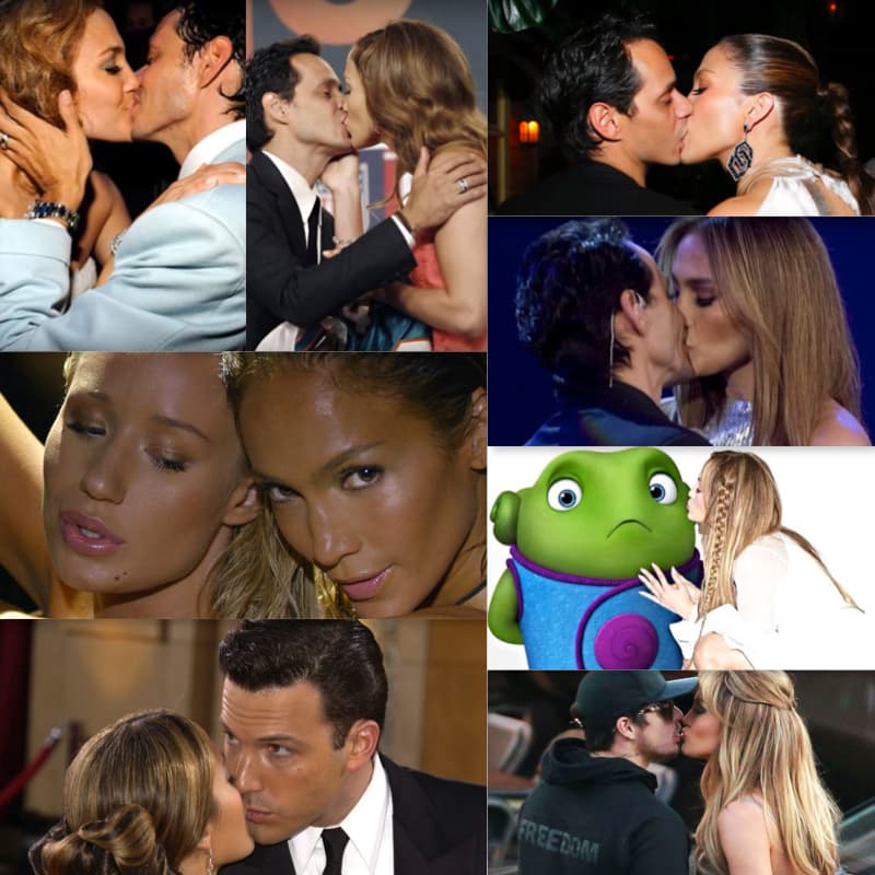 30 besos de Jennifer López .