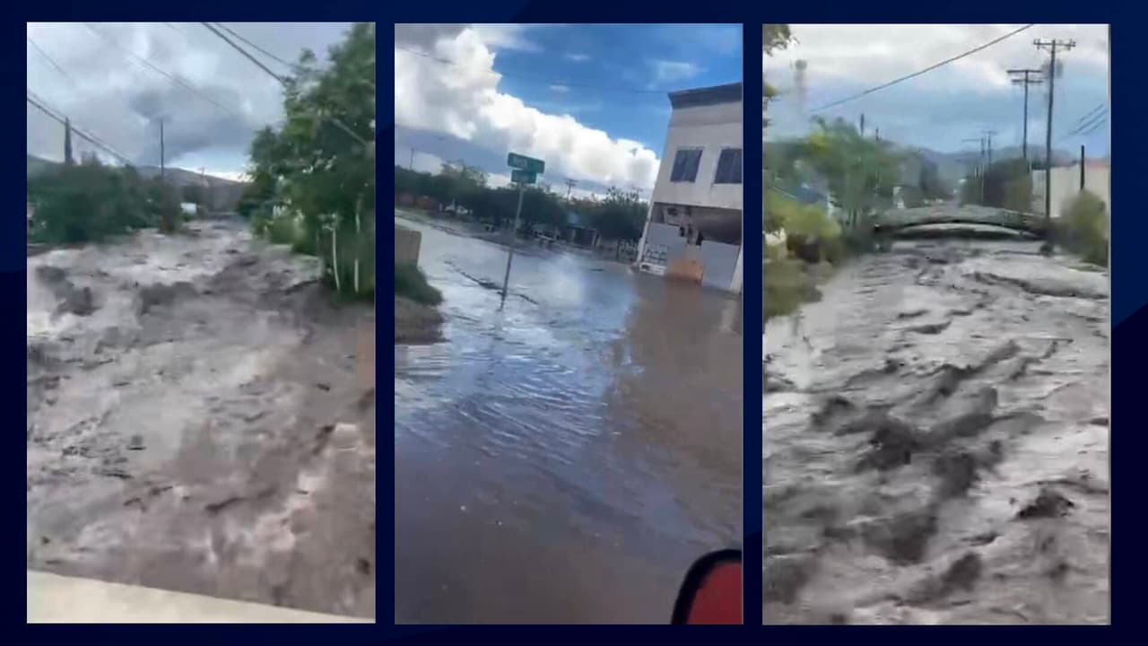 Estas son imágenes de la inundación repentina del jueves 29 de julio; corrientes que viajaban a paso veloz; 
<a href="https://www.univision.com/local/arizona-ktvw/inundaciones-repentinas-sorprenden-a-residentes-de-miami-arizona-video">Lupita Martínez es quien grabó los videos ya virales. </a>
<br>