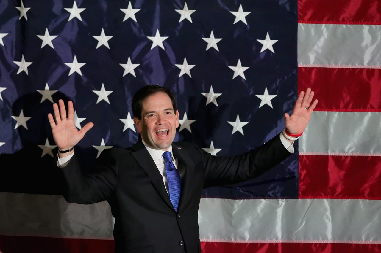 Marco Rubio. Senador republicano por el estado de Florida.