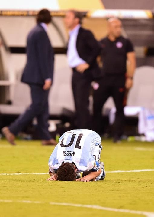After the match, Messi hinted that he wouldn't return to play for Argentina's national team