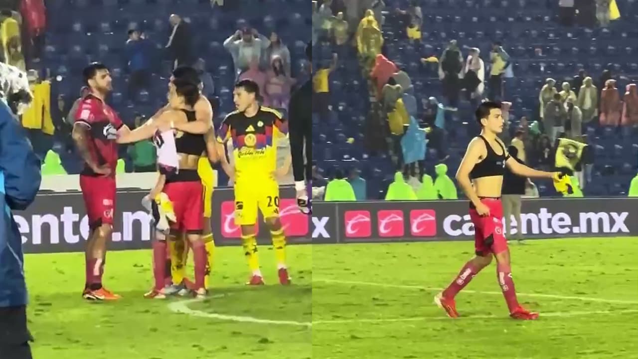 Gilberto Mora deja esta épica postal en el América al término de partido