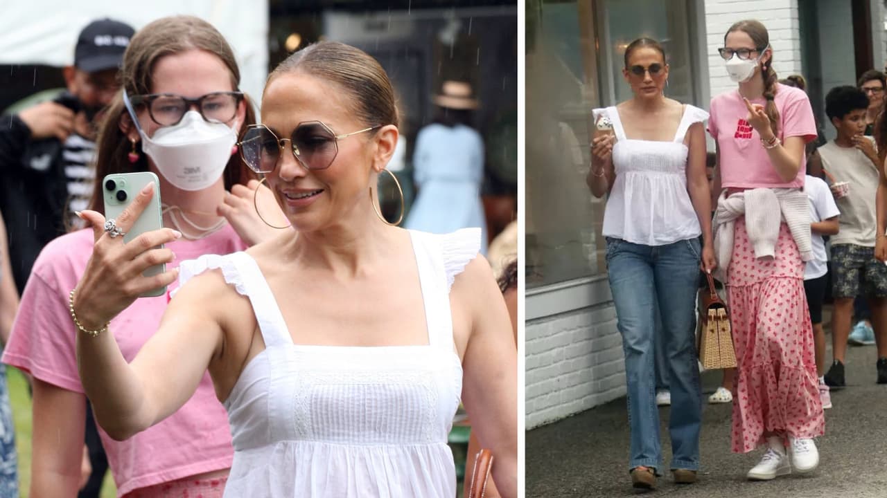 Violet Affleck y Jennifer López estuvieron juntas en el verano.