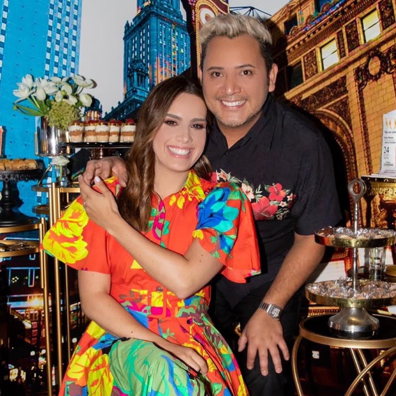 El almuerzo de despedida fue organizado por el maquillista y amigo de Andrea, Franz Muñoz.