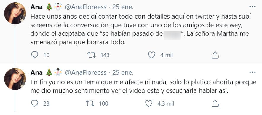 También señaló que ese hecho supuestamente sucedió hace 10 años, pero hace 6 lo hizo público y dijo que no es la única víctima de Alejandro.
<br>