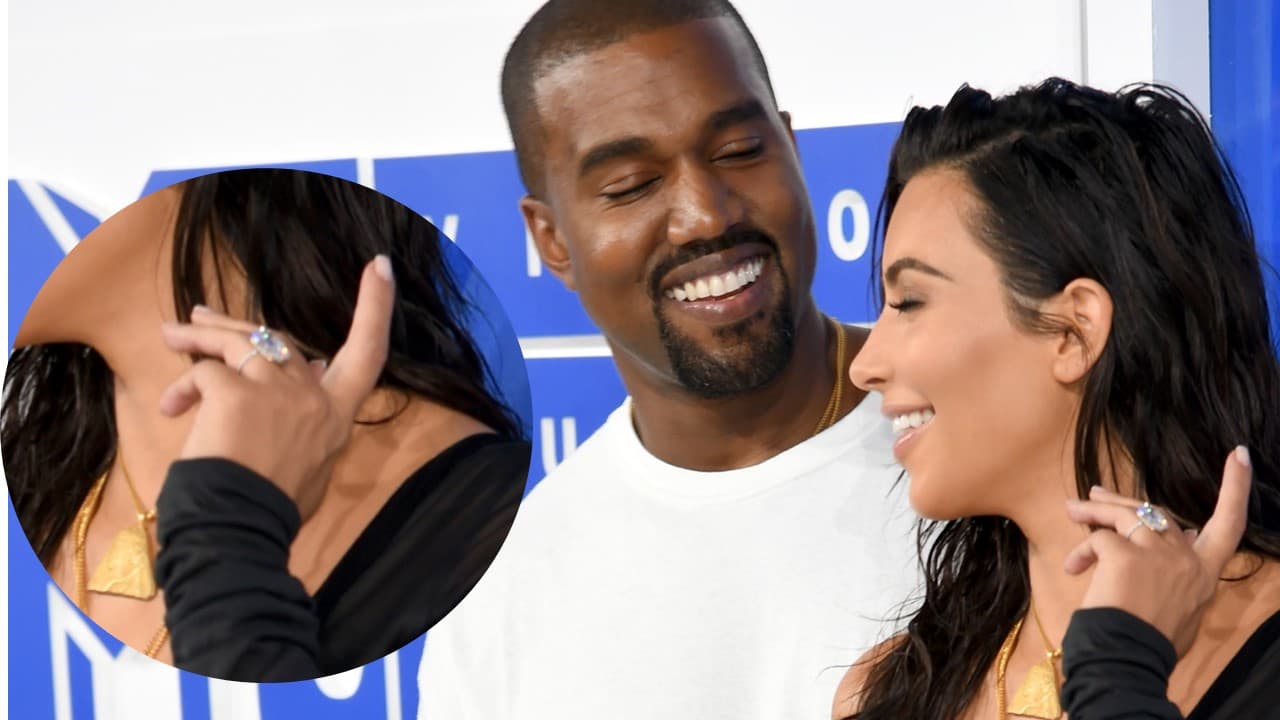 Durante la gala de los Video Music Awards de 2016, Kim Kardashian desfiló por la alfombra del evento usando su anillo de compromiso, el cual fue intervenido y reinventado por el rapero.