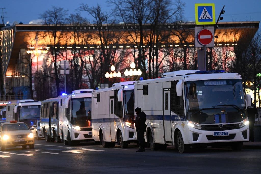 Las autoridades bloquearon varios puntos de Moscú. Este jueves, el Comité de Investigación de Rusia advirtió a los manifestantes que quienes irrumpieran el orden público sufrirían "consecuencias legales".