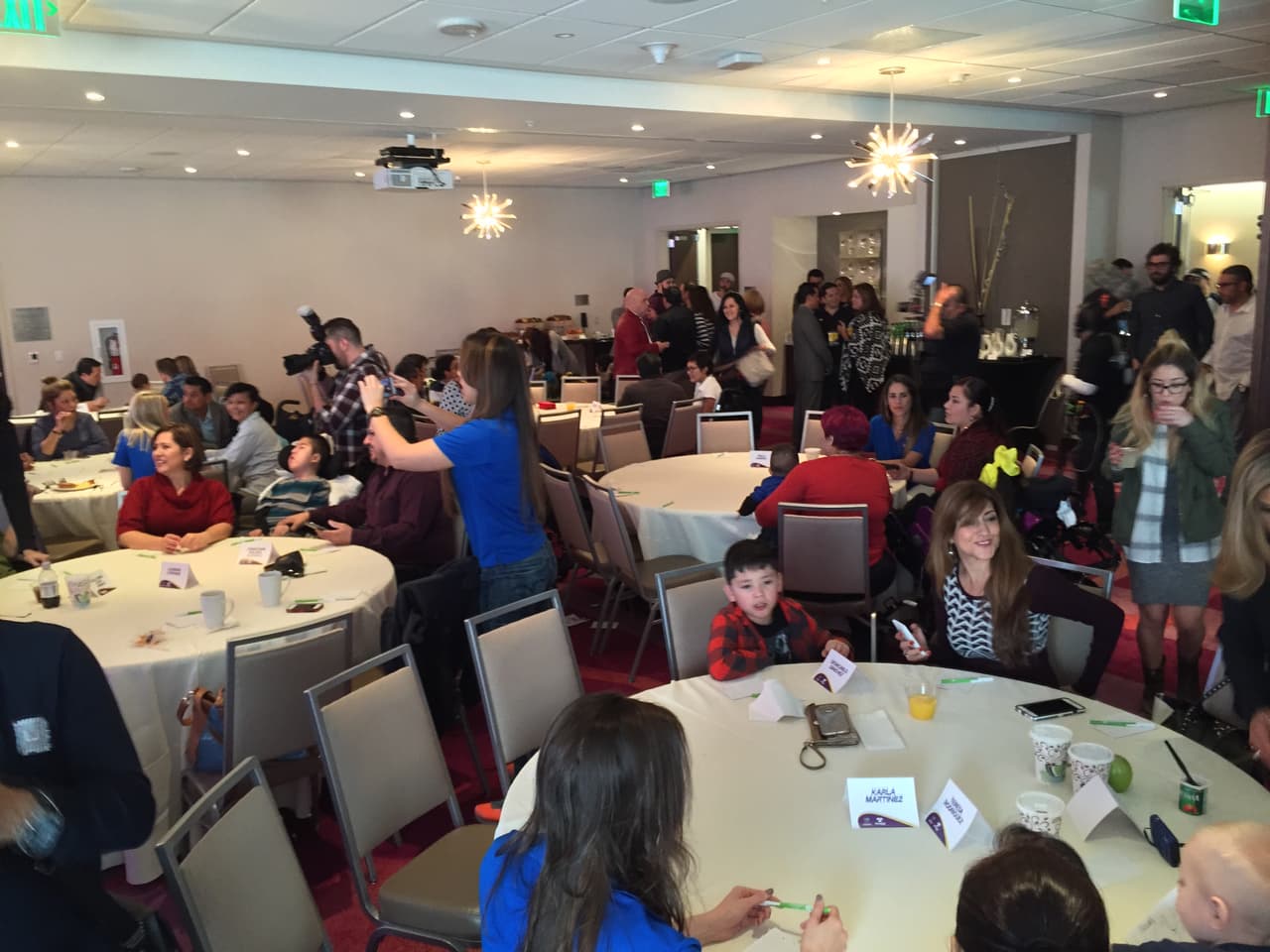 El desayuno fue todo un éxito.