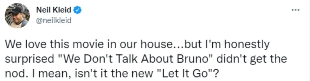 Reacciones de los fans a la ausencia de No se habla de Bruno de los Oscar