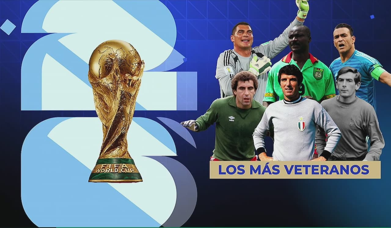 Los jugadores más veteranos de los Mundiales