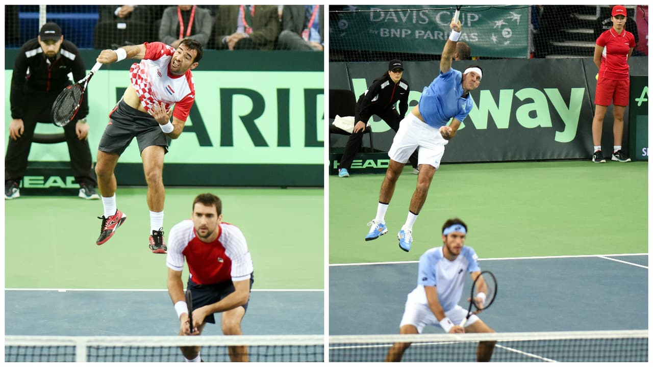 Cilic y Del Potro jugarán mañana su tercer partido en tres días.