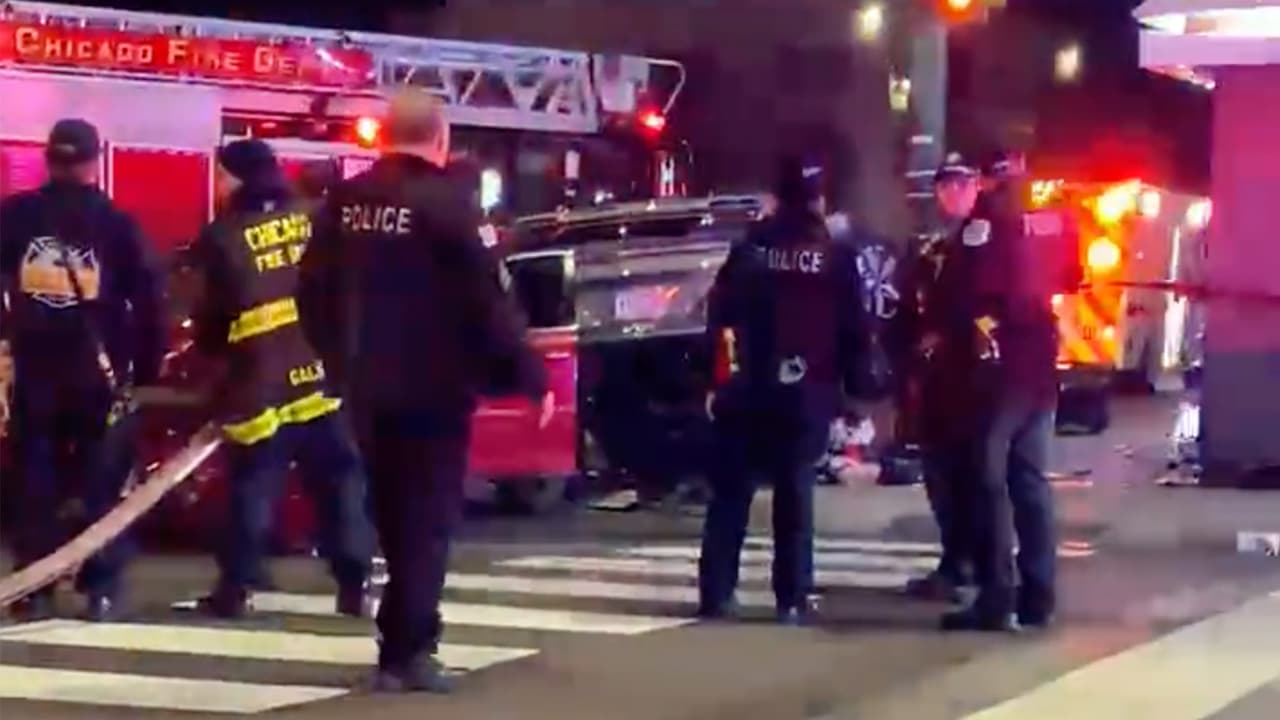 Una mujer muerta y 6 heridos graves tras aparatoso choque al Norte de Chicago