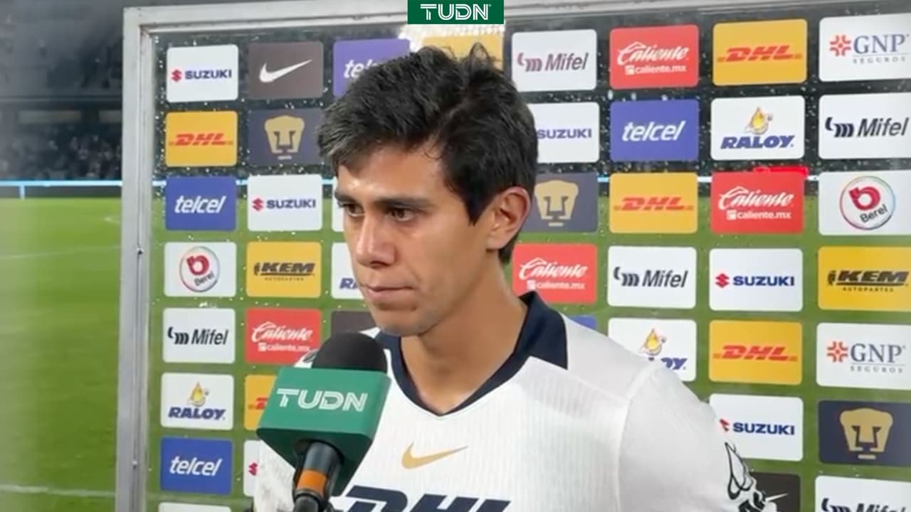 ¡Un nudo en la garganta! La reacción de JJ Macías tras su gol con Pumas