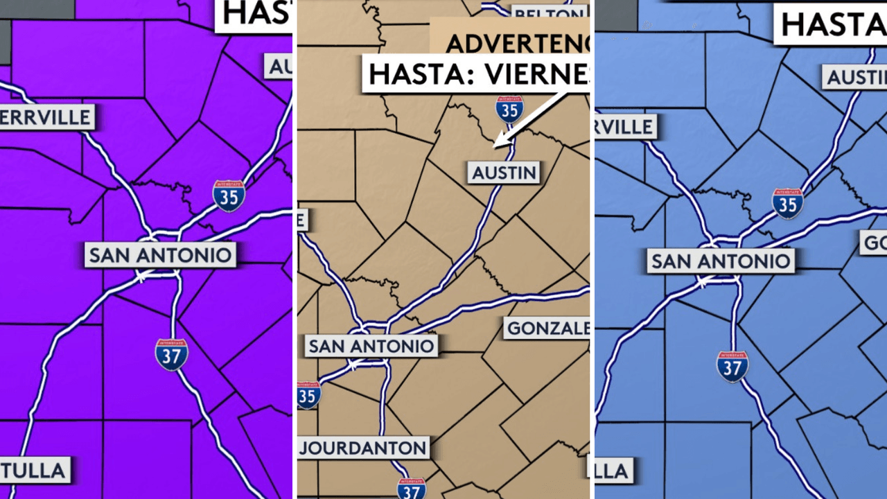 El potente frente frío viene a San Antonio y hay tres alertas activas para la gente