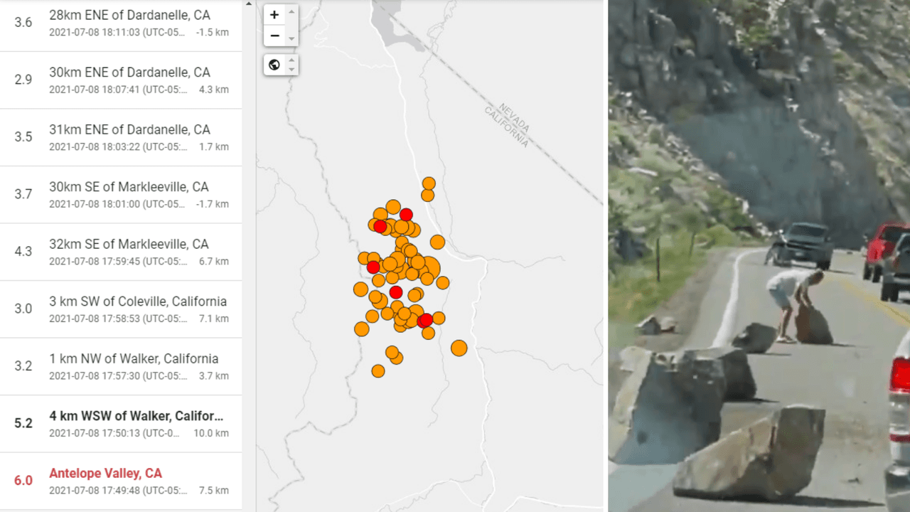 Réplicas llegan hasta magnitudes de 5.2 en el Valle Central después del sismo de esta tarde