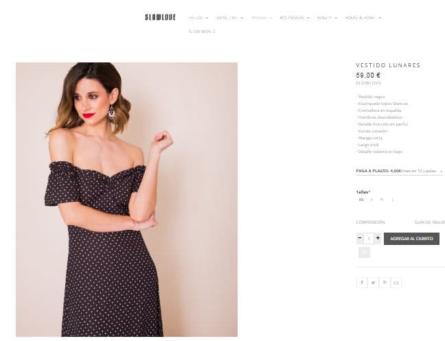 La prenda veraniega de lunares blancos de la periodista española puede conseguirse en el sitio Slow Love por tan solo 68 dólares.
<br>