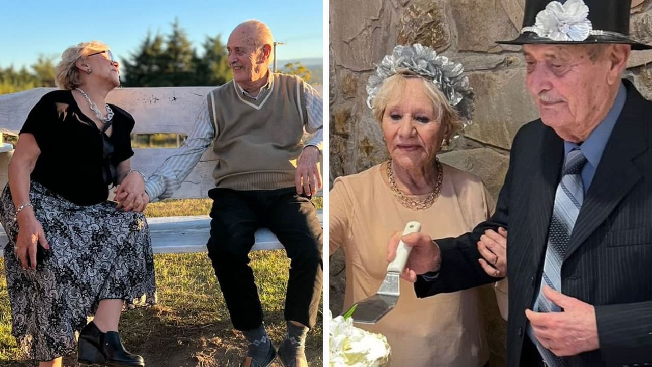 Tienen 90 y 83 años, se conocieron por Tinder gracias a sus nietos y se casaron