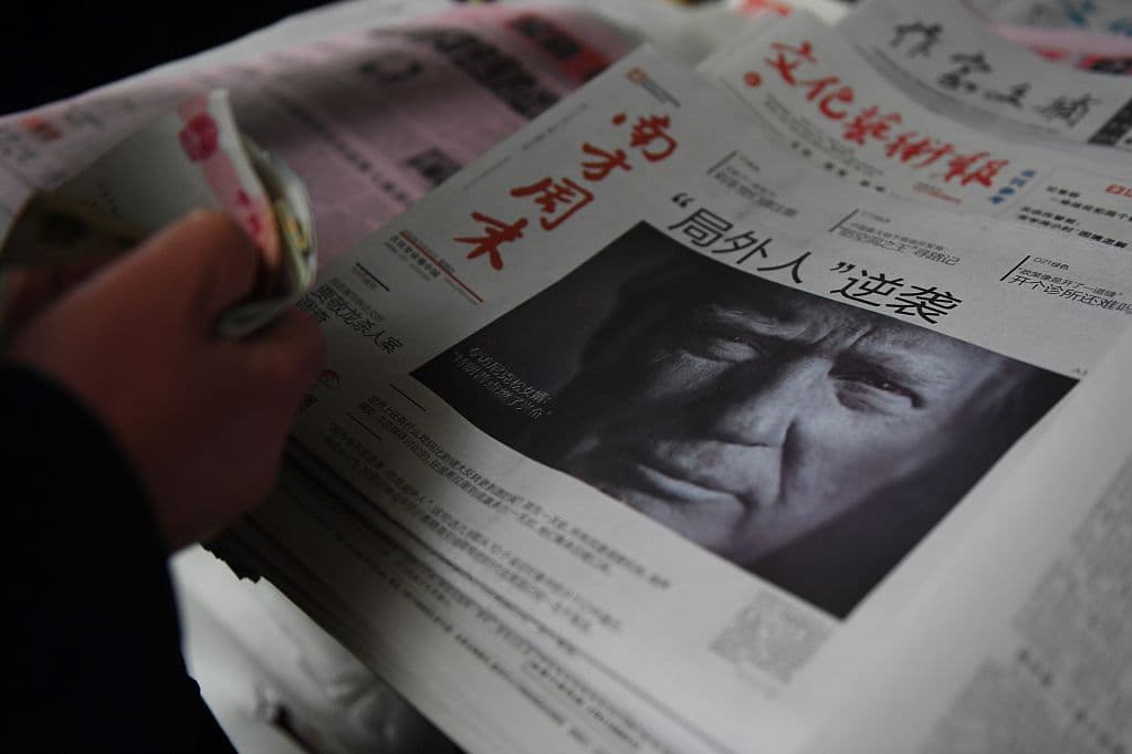La prensa estatal de China arremete sin piedad contra el "novato" Donald Trump