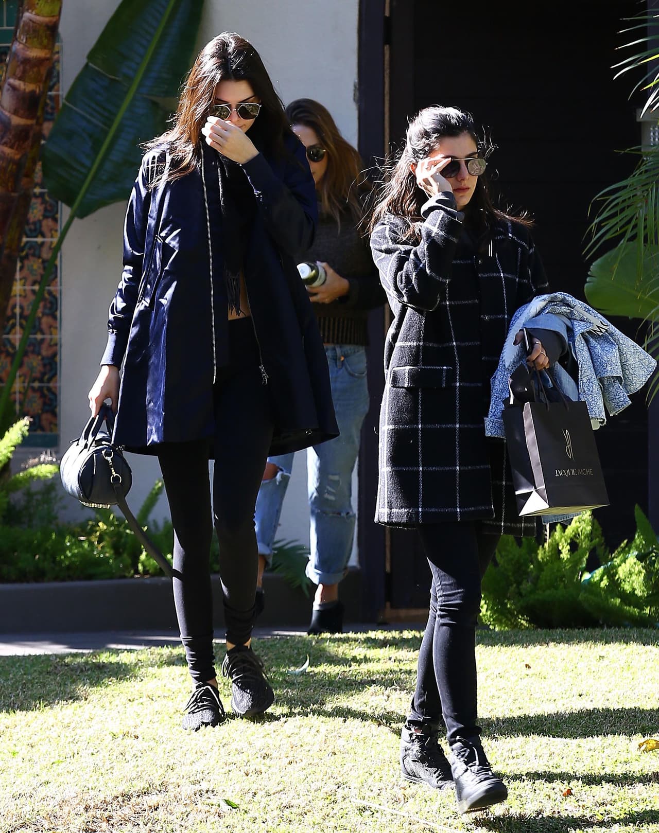 Ella y sus acompañantes tuvieron un día de chicas.