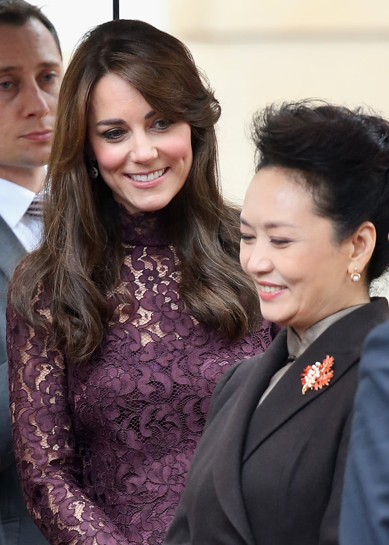 La pareja presidencial y los duques visitaron el Imperial College de Londres.