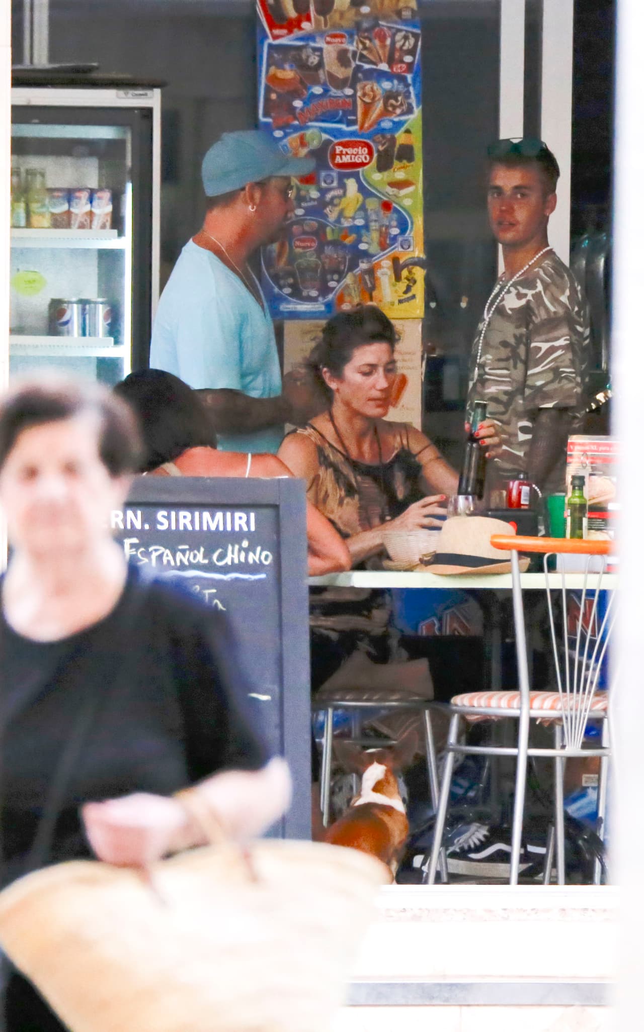 Se refrescaron con un heladito.