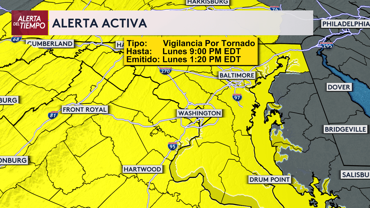 Alerta del tiempo: se reportan fuertes lluvias, vientos y relámpagos en la región