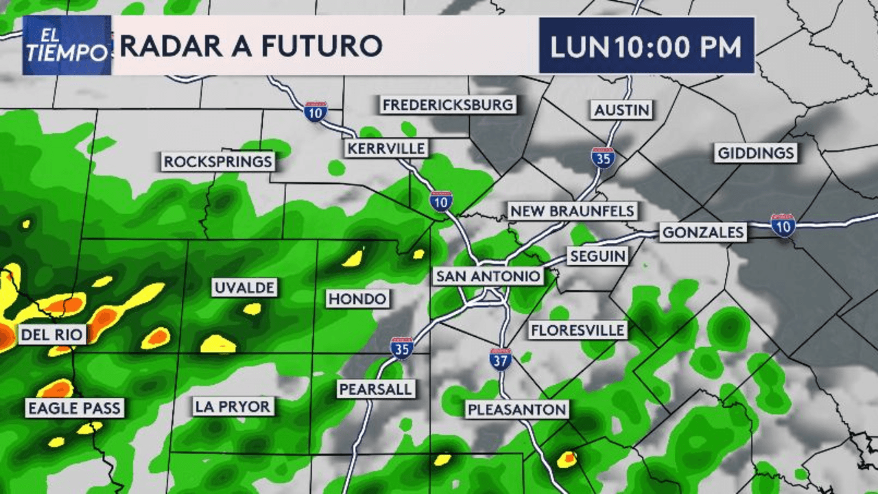 Presta atención al pronóstico de esta tarde, porque es posible que haya aguaceros en el sur de Hill Country y levemente en San Antonio.