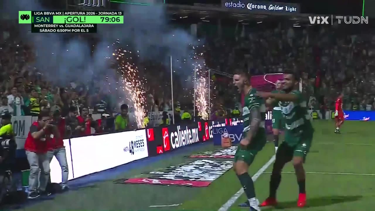 ¡Otro penal en contra de Pumas! Pardo no falla y pone el 2-0 para Santos