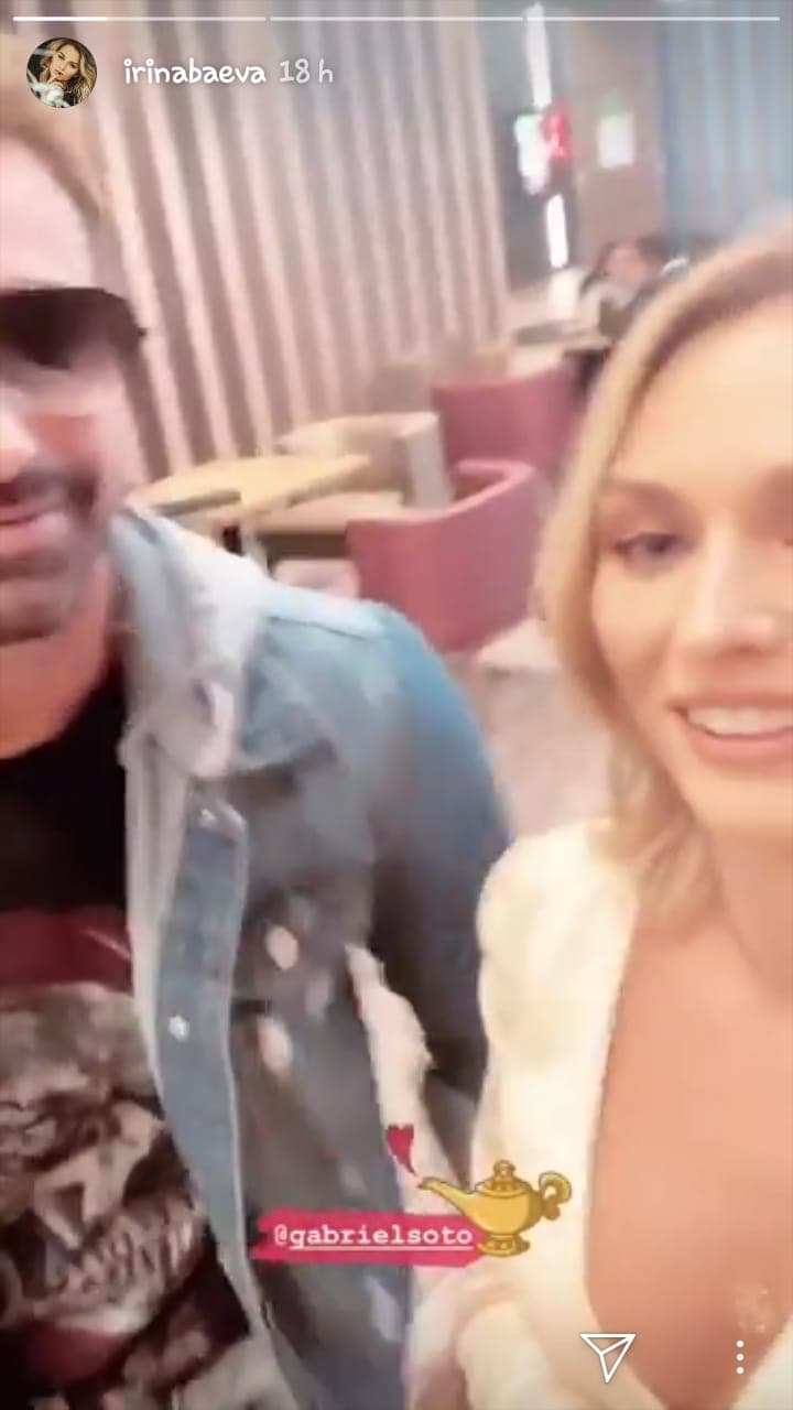 Este sábado, a través de 
<b><a href="https://www.instagram.com/irinabaeva/" target="_blank">sus historias en Instagram, la actriz de origen ruso</a></b> compartió un clip donde dejó claro que el exintegrante de Kairo por fin la había llevado a ver la película de 'Aladdin'.