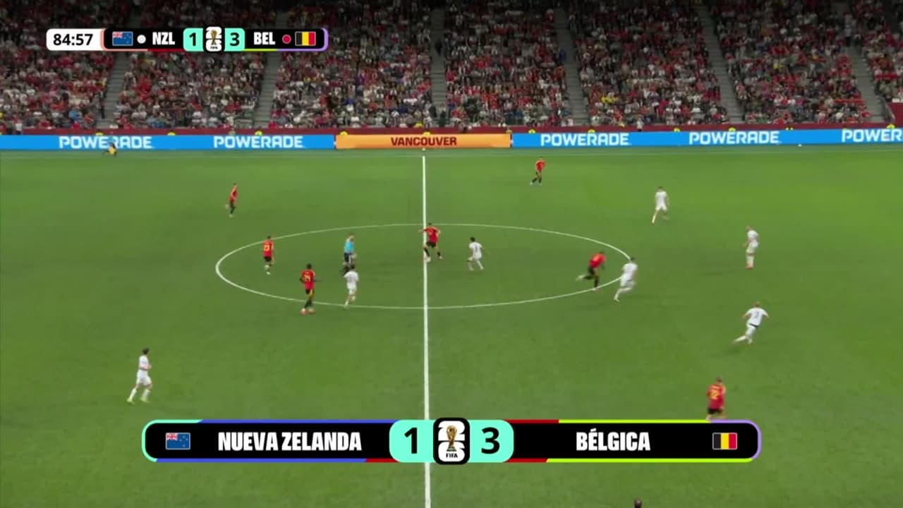 ¡GOL!  anota para Bélgica. Romelu Lukaku