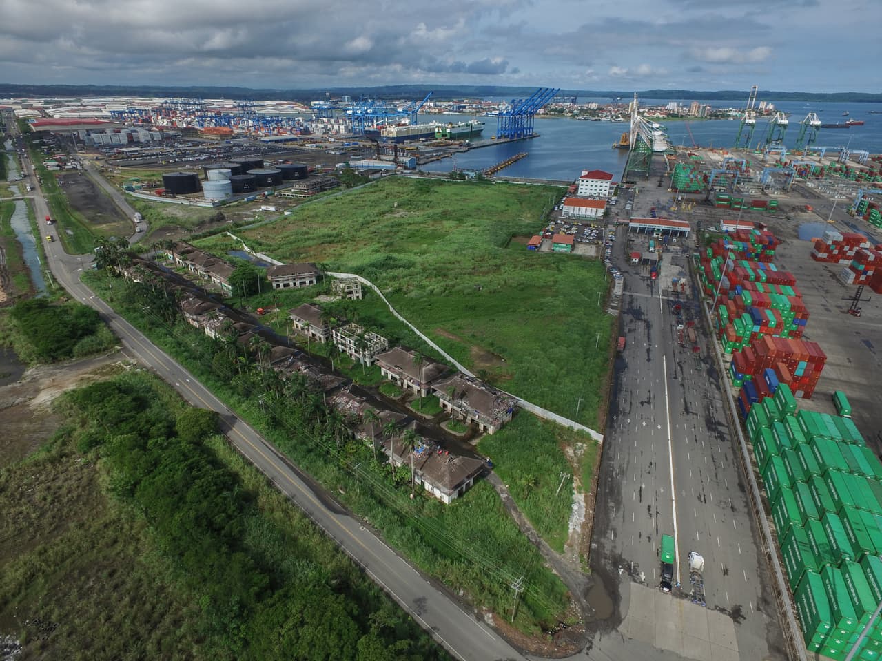The former U.S. base at Coco Solo at the Atlantic entrace to the Panama canal.