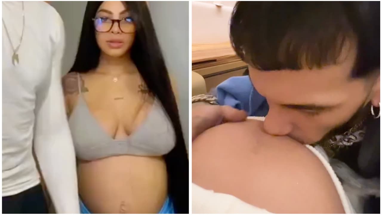 Yailin celebra que “falta poquito” para el nacimiento de su bebé y presume cómo se mueve en su pancita