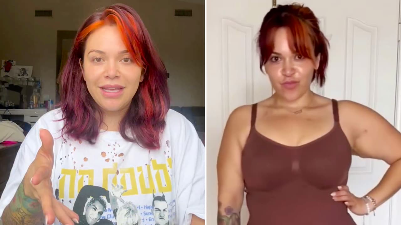 Jacqie Rivera muestra feliz que ya le queda una faja más pequeña en su cintura: el cambio es muy notable