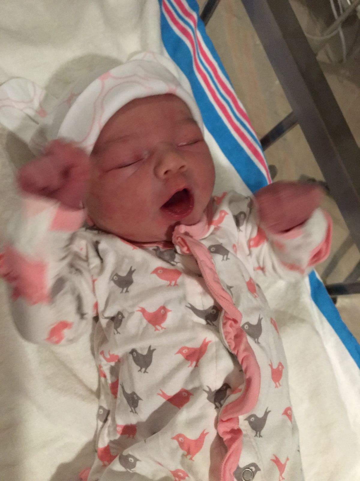 Alana Christine Butler Pretto nació el sábado 28 de mayo a las 7:20 de la mañana.