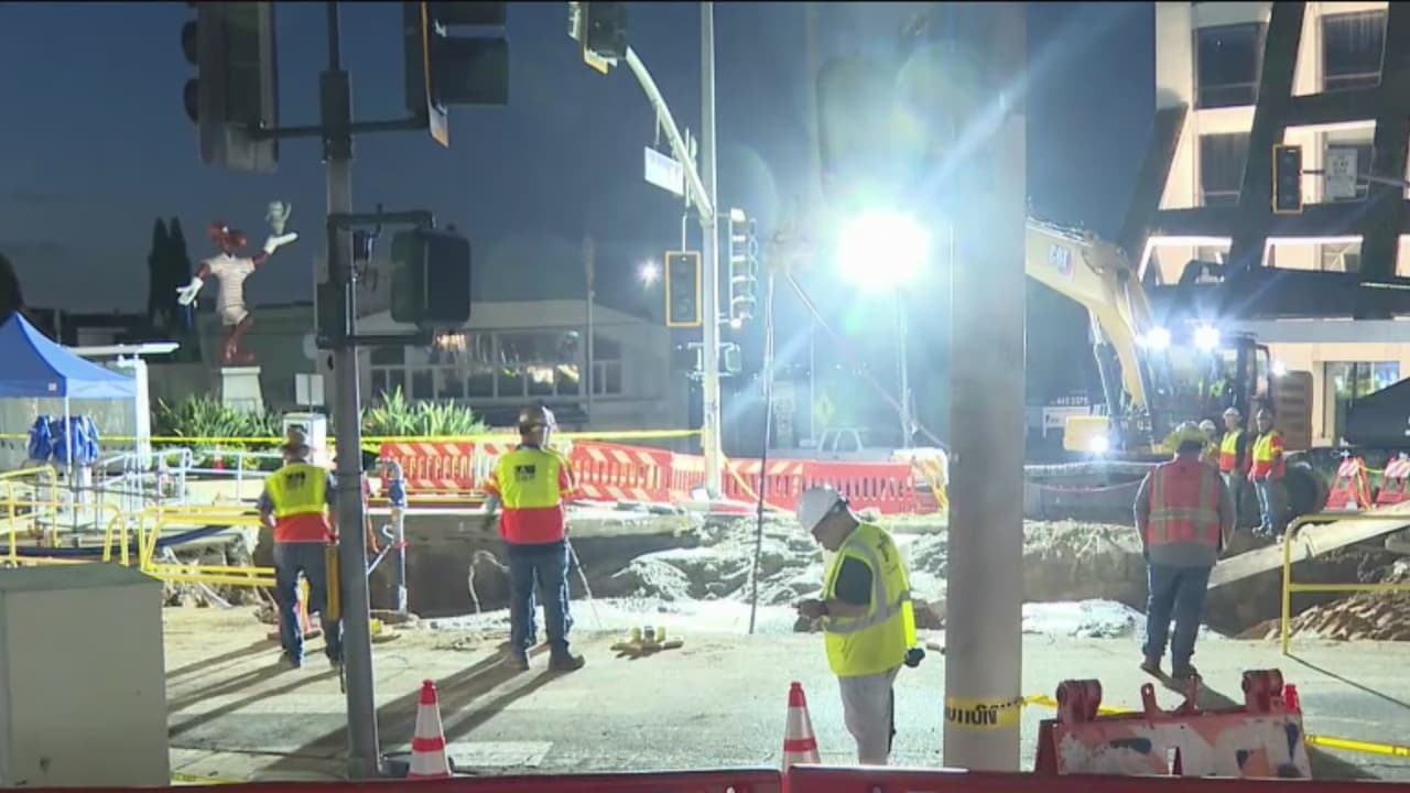 Continúan las reparaciones tras la emergencia por inundaciones en West Hollywood