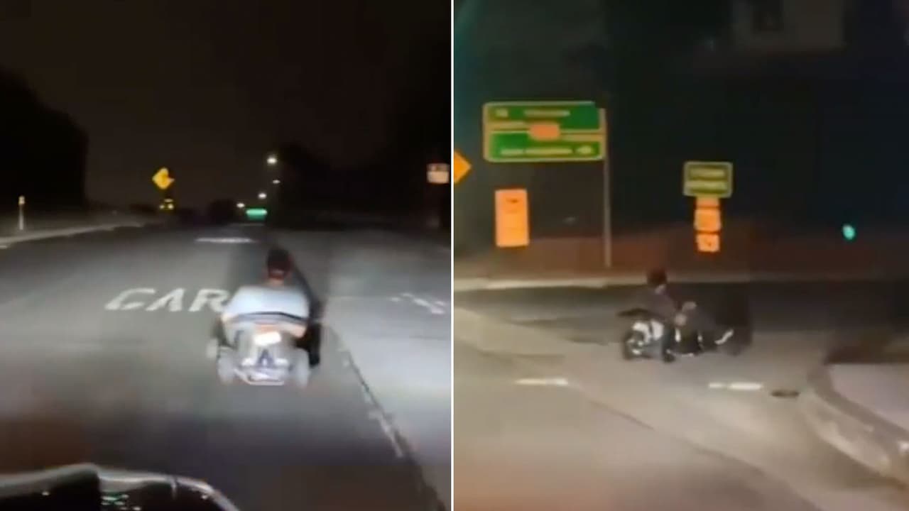 Hombre intenta escapar de la policía al estilo Mario Kart; quería grabar un reto viral para YouTube