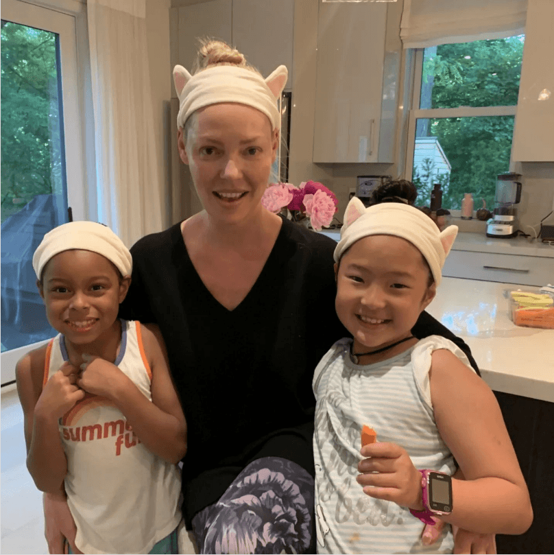 Katherine Heigl con sus hijos