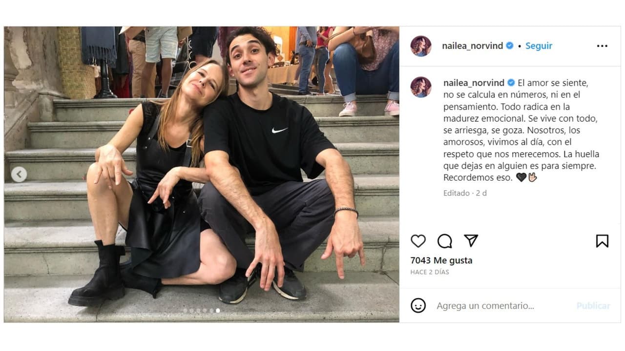 Nailea Norvind y su novio Patricio Mercades.
