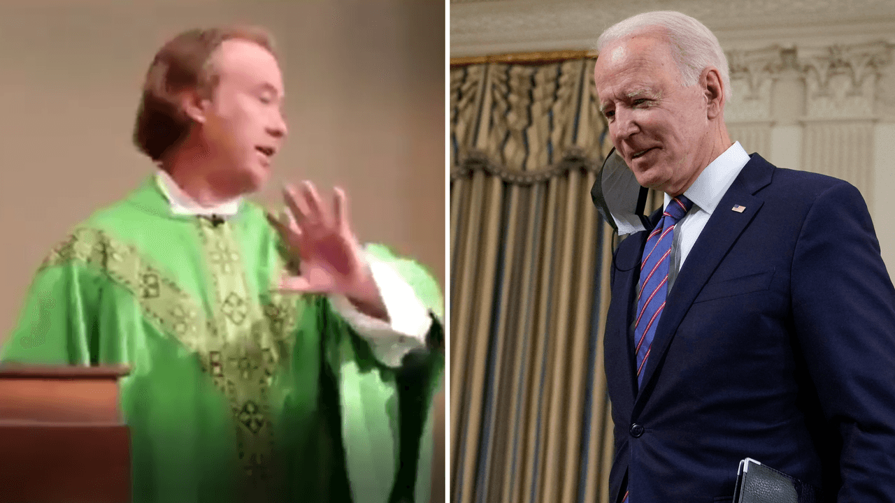 “Sobre mi cadáver”: sacerdote no le daría la comunión a Biden por apoyar el aborto