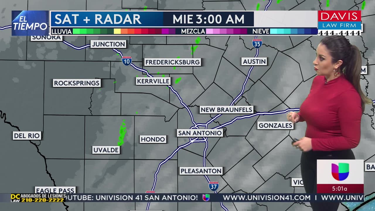 Se pronostica nubosidad y lluvia durante la mañana de este miércoles en San Antonio
