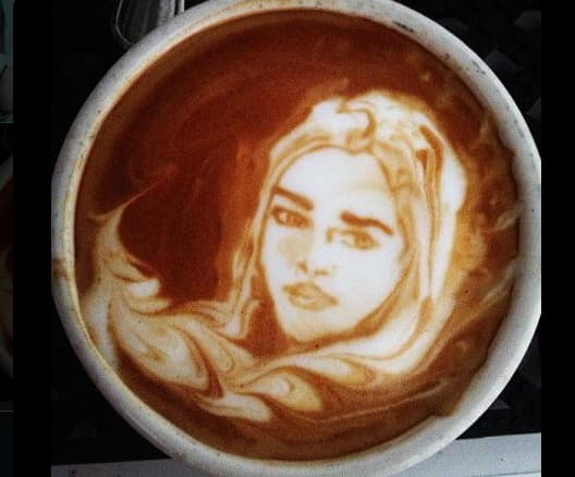 Un cafecito perfecto para los aficionados de la serie 'Game of Thrones'.
