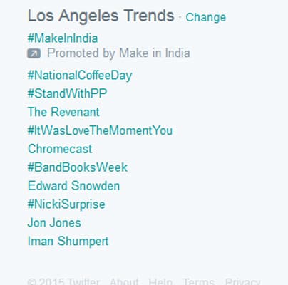 En Los Ángeles el hashtag #NationalCoffeeDay ocupó los primeros lugares de popularidad entre los usuarios de Twitter