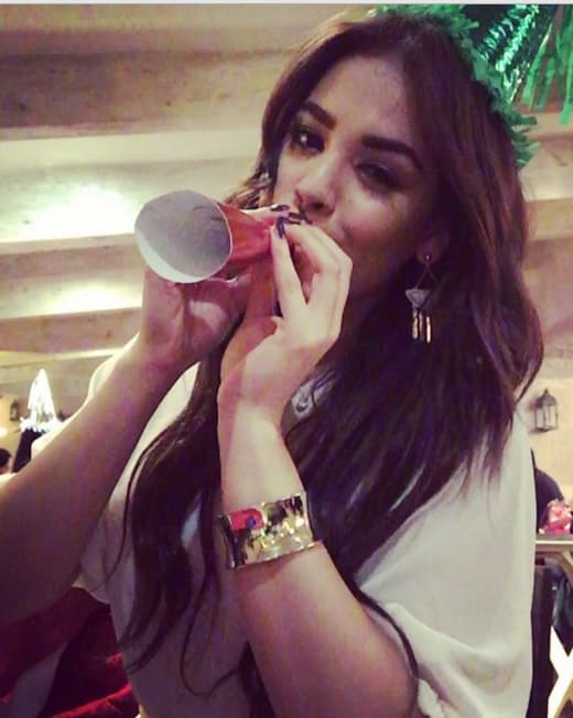 Danna Paola traía toda la fiesta encima.