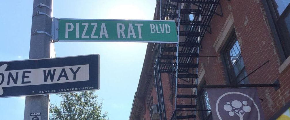 Calle de Brooklyn rinde honor a la Pizza Rat
