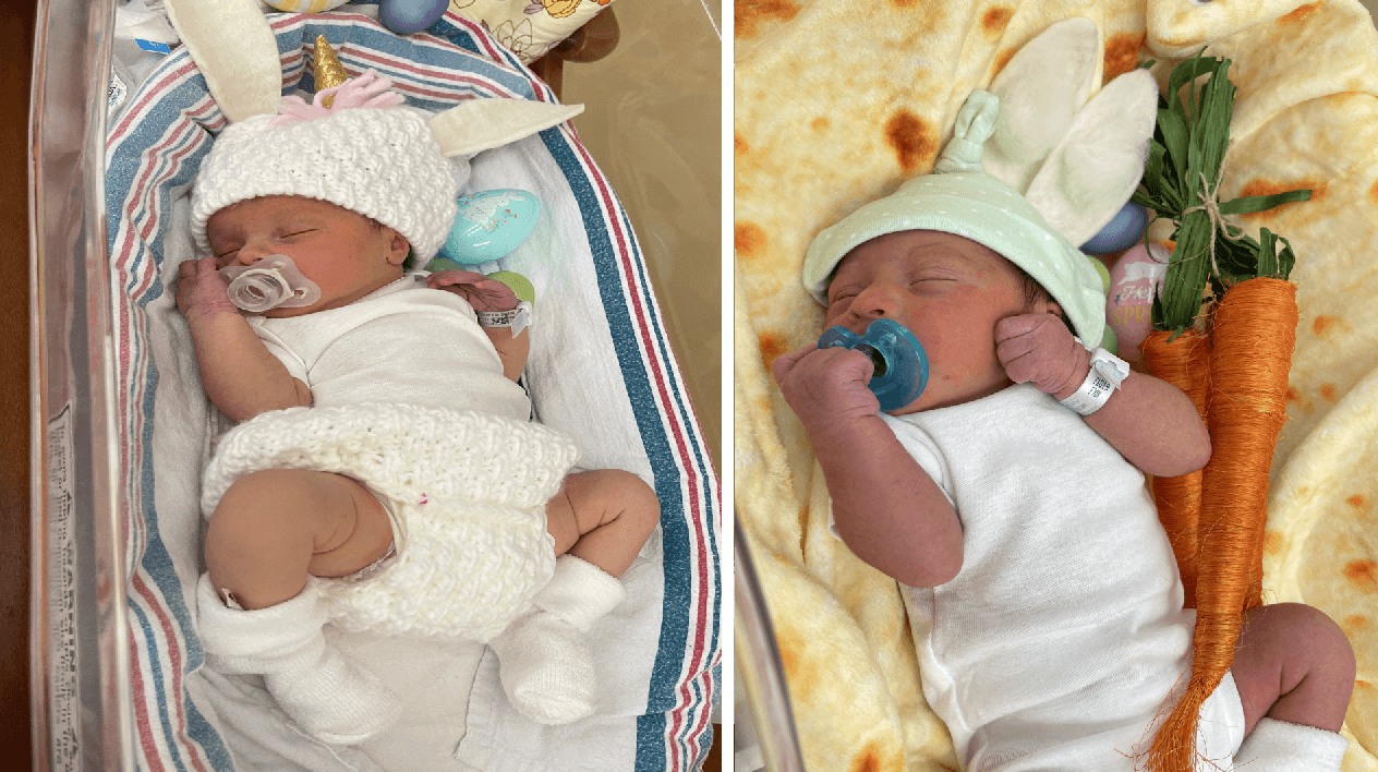 Recién nacidos son disfrazados de conejitos y unicornios en hospital de San Antonio 